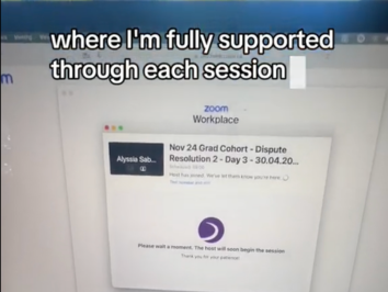 Solicitor apprenticeships for graduates online Zoom training session, showing a graduate law cohort receiving structured support through workplace-based learning.